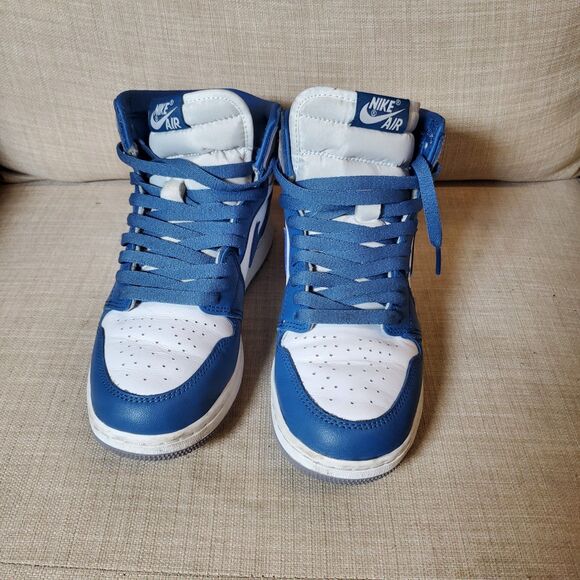 Nike Air Jordan 1 Retro High OG True Blue Shoes Size 6Y main image 6